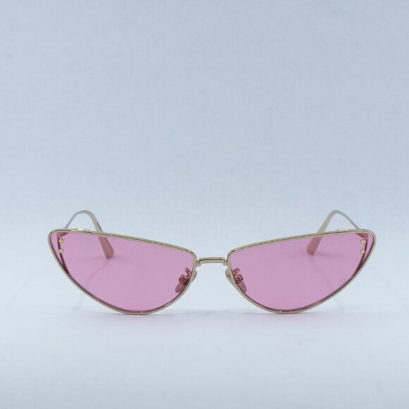 Dior MISSDIOR B1U B0N0 Sunglasses Gold Cat Eye Frame, Pink Lenses - Picture 4 of 13